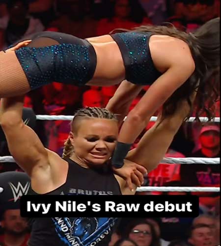 Ivy Nile Raw Debut