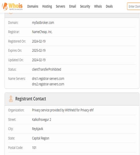 myfastbroker.com domain age